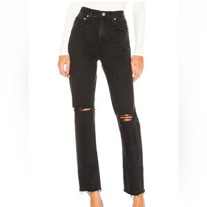 AGOLDE CHERIE HIGH RISE STRAIGHT JEANS
